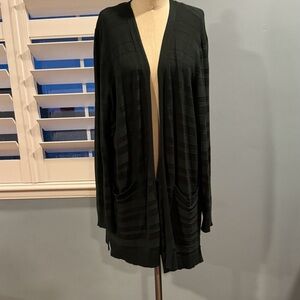 Lane Bryant Green Cardigan. Size 18/20. Long Sleeve. Pockets. Rayon Blend.